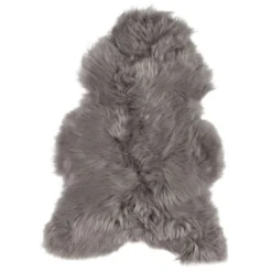 Schapenvacht longhair grey 100 × 65 cm