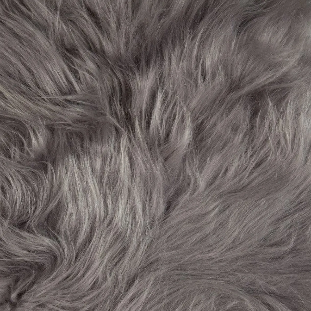 Schapenvacht longhair grey 100 × 65 cm