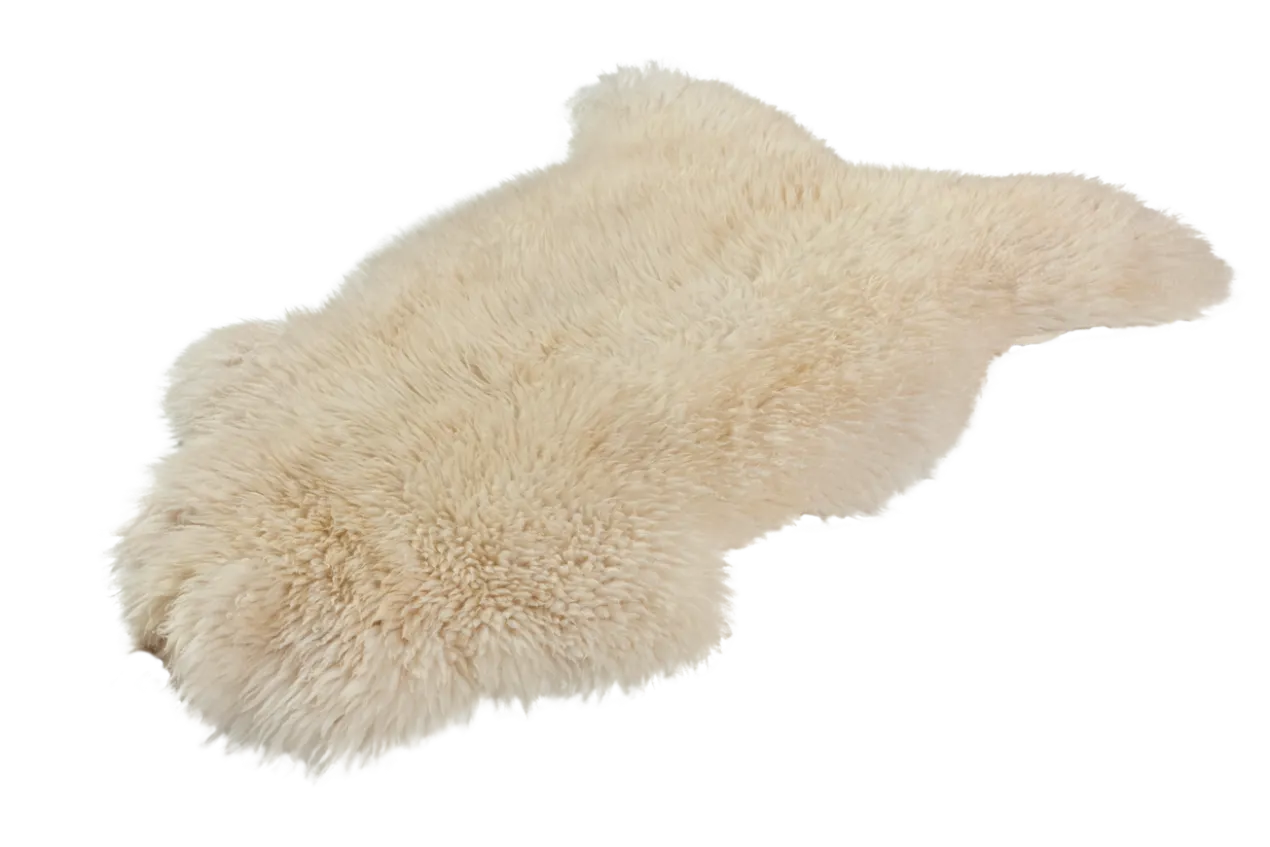Schapenvacht natural white 110x130 cm
