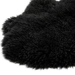Schapenvacht shorthair black 100×65 cm