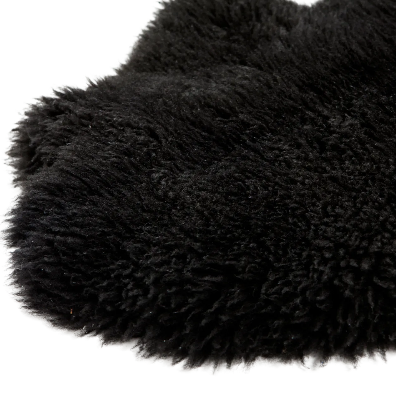 Schapenvacht shorthair black 100×65 cm