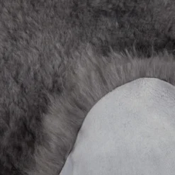 Schapenvacht shorthair grey 90x110 cm