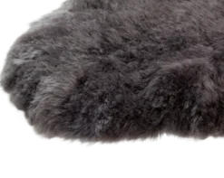 Schapenvacht shorthair grey 90x110 cm
