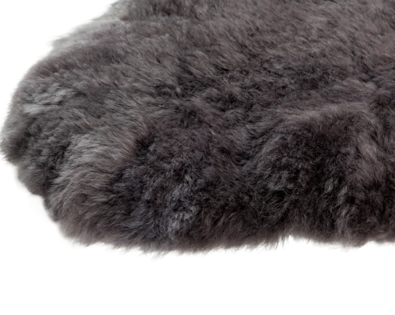 Schapenvacht shorthair grey 90x110 cm