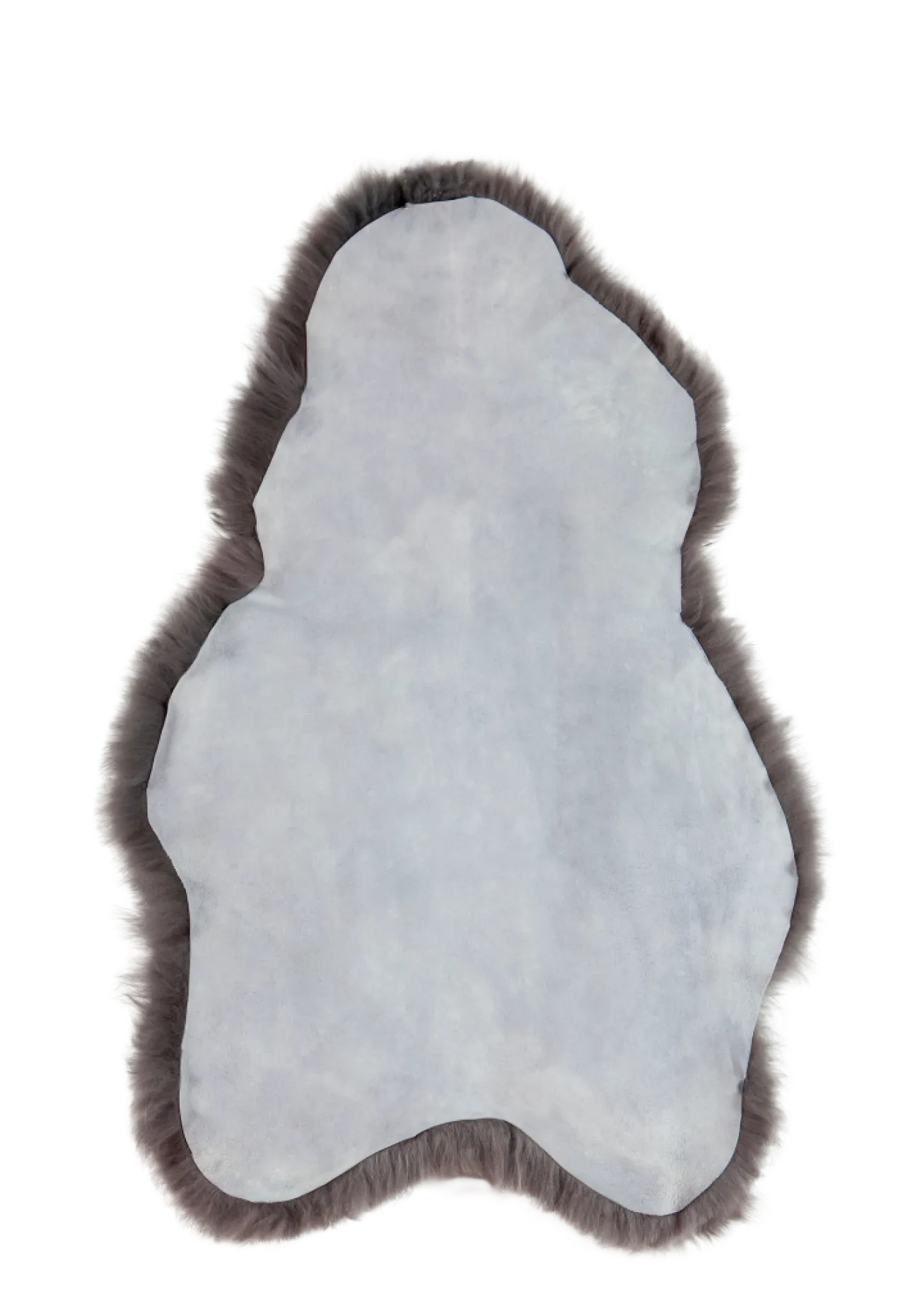Schapenvacht shorthair grey 90x110 cm