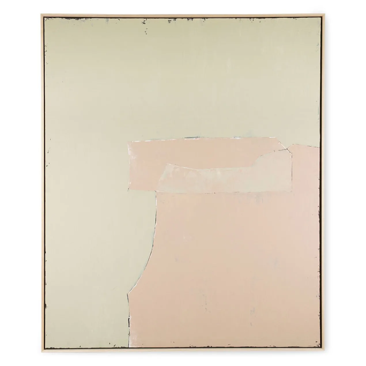 Schilderij Abstract Olive/Nude