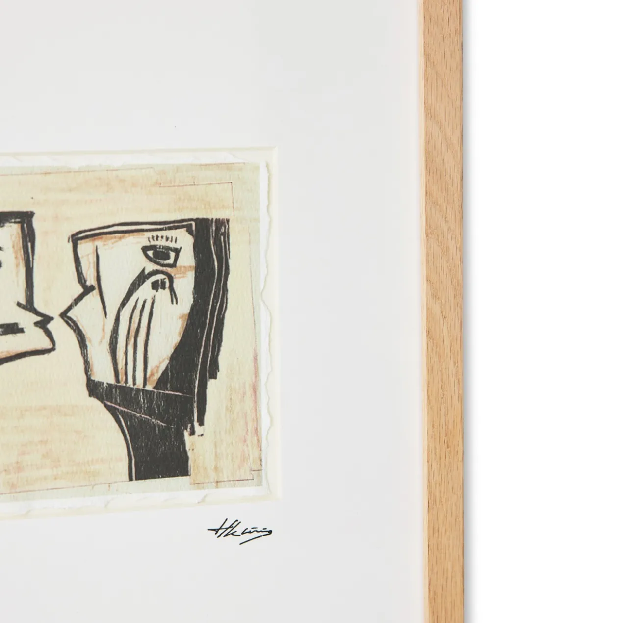 Schilderij Framed artwork marty and kosso 34x44 cm