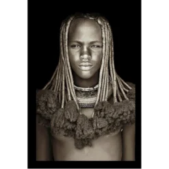 Schilderij Himba girl 125x75 cm