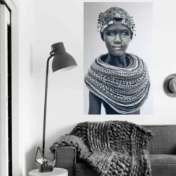 Schilderij Samburu girl 185x115 cm
