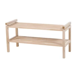 Schoenenrek Confetti hout Whitewash