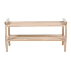 Schoenenrek Confetti hout Whitewash