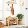 Schoenenrek Indusign bamboe Naturel en wit bamboe