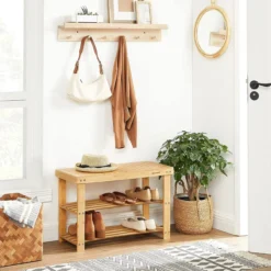 Schoenenrek Indusign bamboe Naturel bamboe