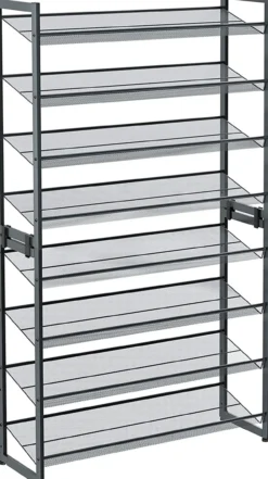 Schoenenrek 2 x (stapelbaar) met 4 niveaus Indusign Grijs
