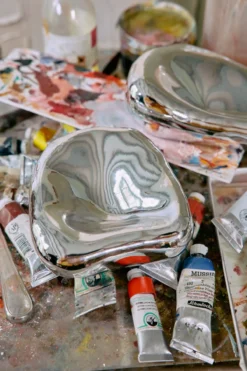 Sculptuur glass chrome no. 2