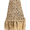 Seagrass hanglamp Banjar met raffia