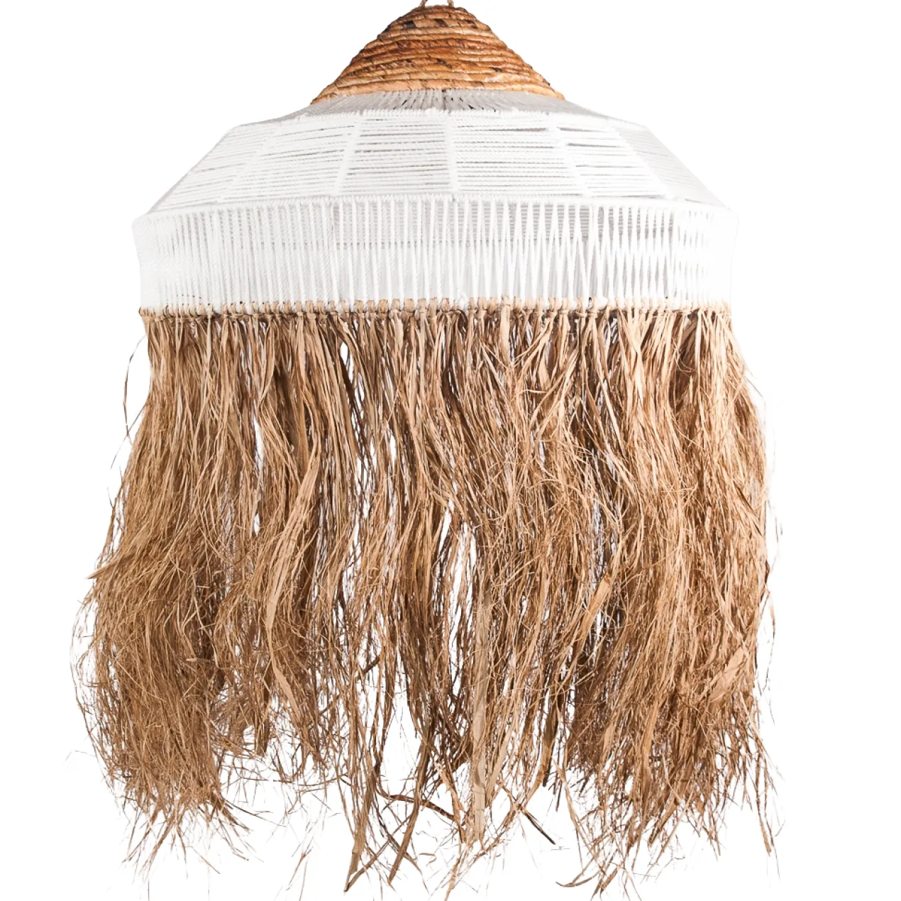 Seagrass / raffia hanglamp Gurita Ø60cm