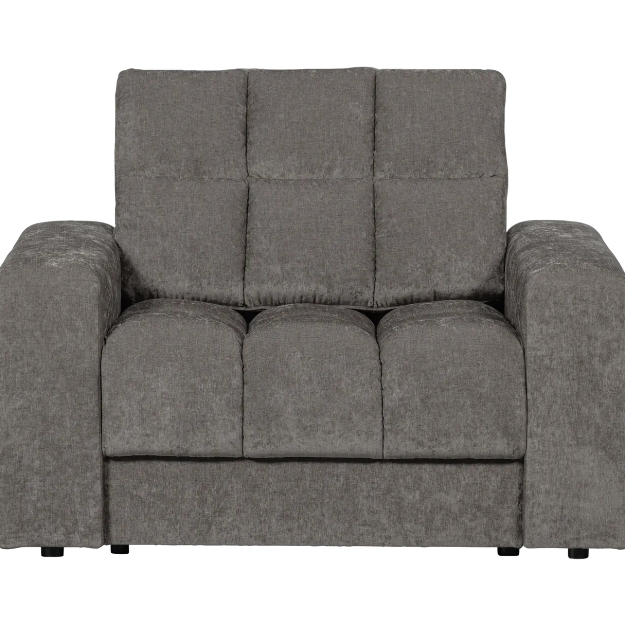 Second date fauteuil velvet grijs