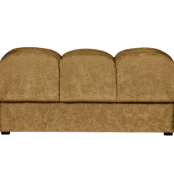 Second date hocker velvet goudgeel