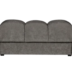 Second date hocker velvet grijs