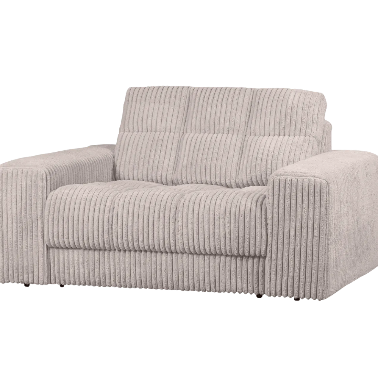 Second date loveseat ribstof naturel