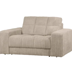 Second date loveseat ribstof travertin