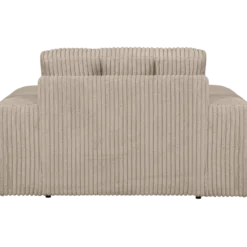 Second date loveseat ribstof travertin