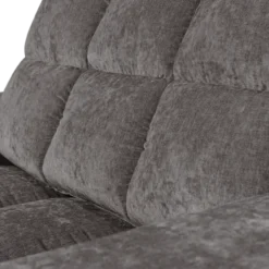 Second date loveseat velvet grijs