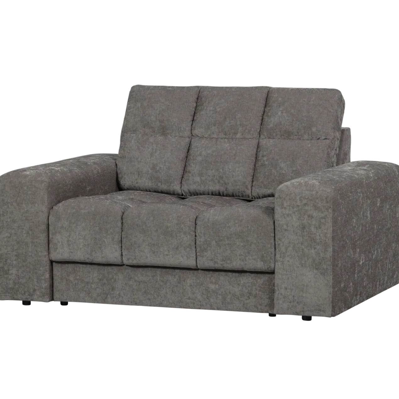 Second date loveseat velvet grijs