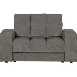 Second date loveseat velvet grijs
