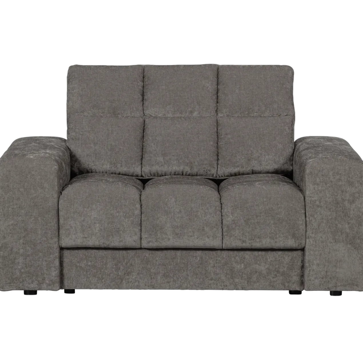 Second date loveseat velvet grijs
