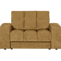 Second date loveseat velvet goudgeel