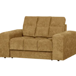 Second date loveseat velvet goudgeel