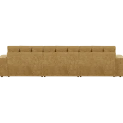 Second date 3-zits bank velvet goudgeel