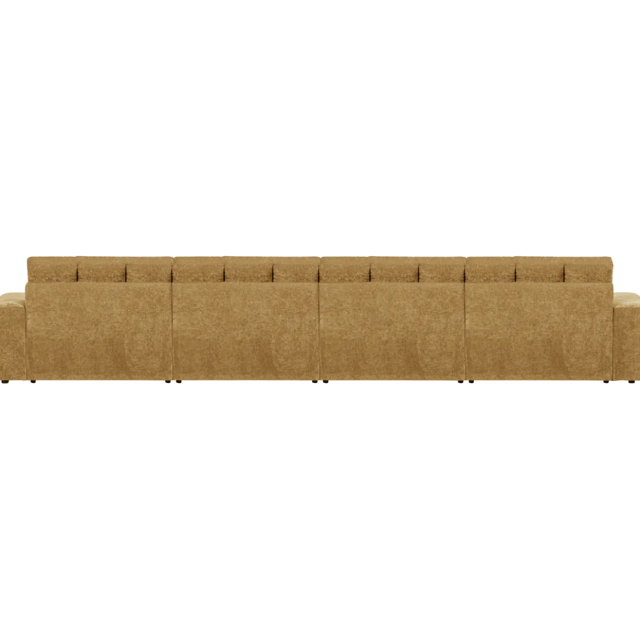 Second date 4-zits bank velvet goudgeel