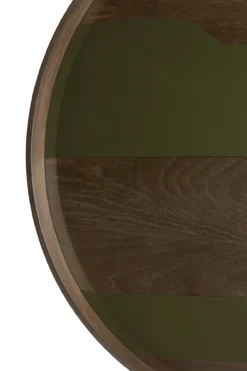 Second Nature glazen dienblad Ø92 cm - moss