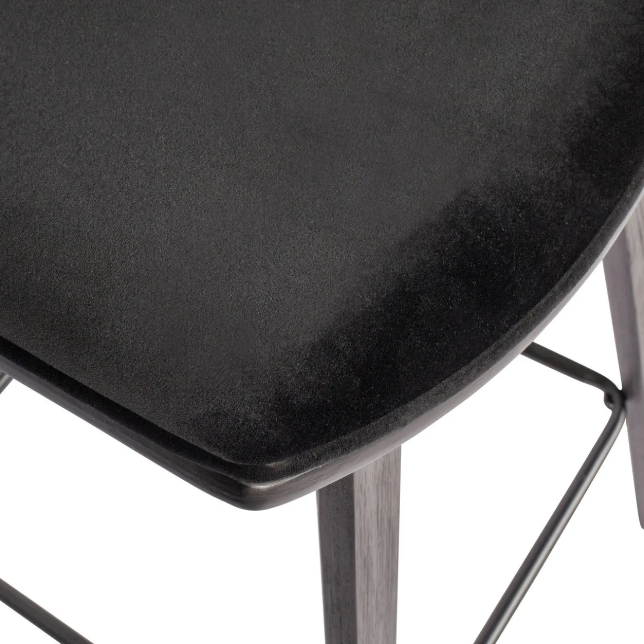 Senn barstoel velvet zwart