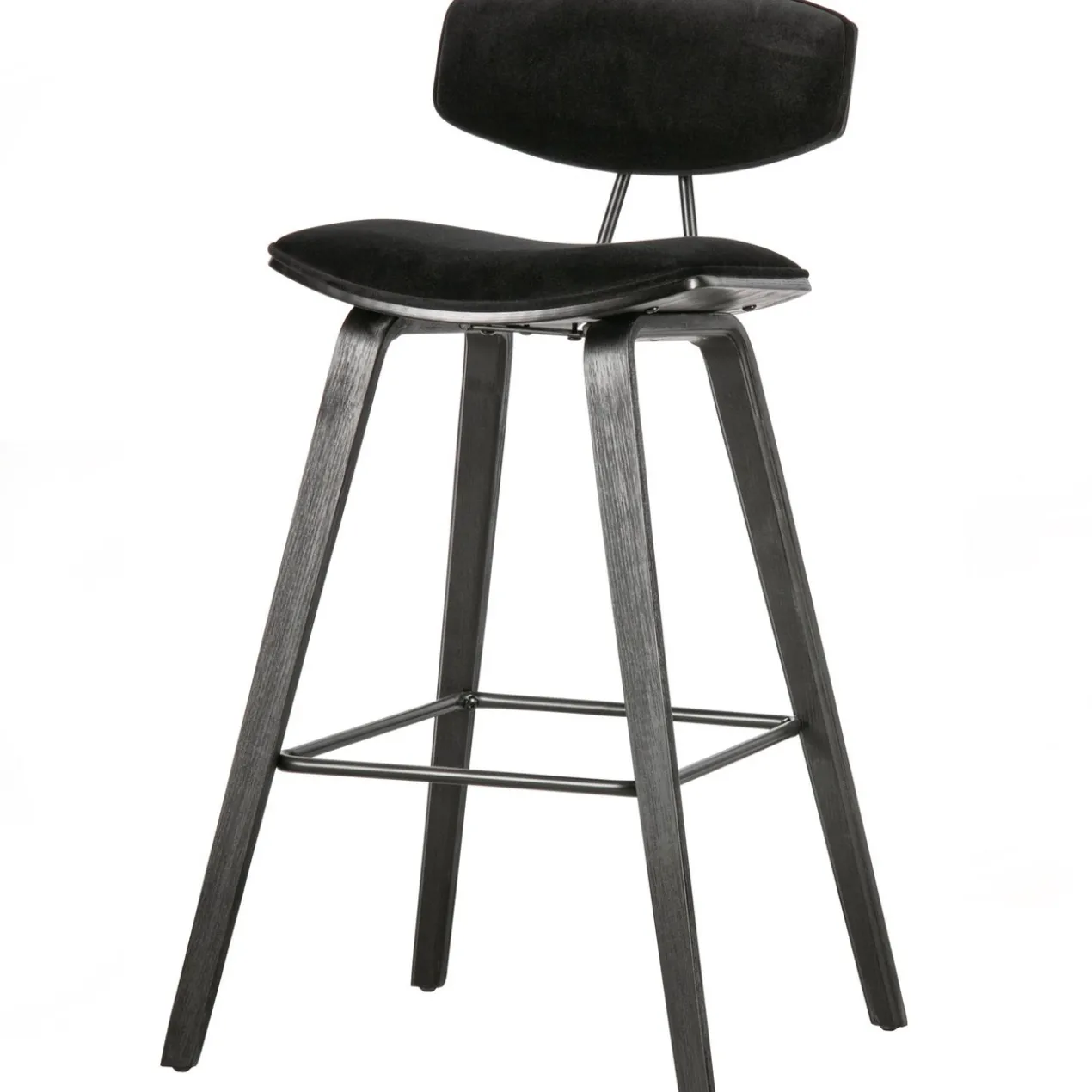 Senn barstoel velvet zwart