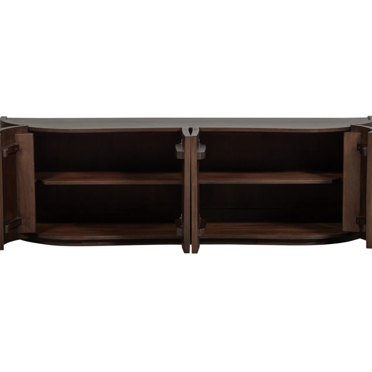 Sense dressoir 4-deurs mangohout walnoot