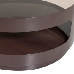 Sero salontafel metaal/glas bruin