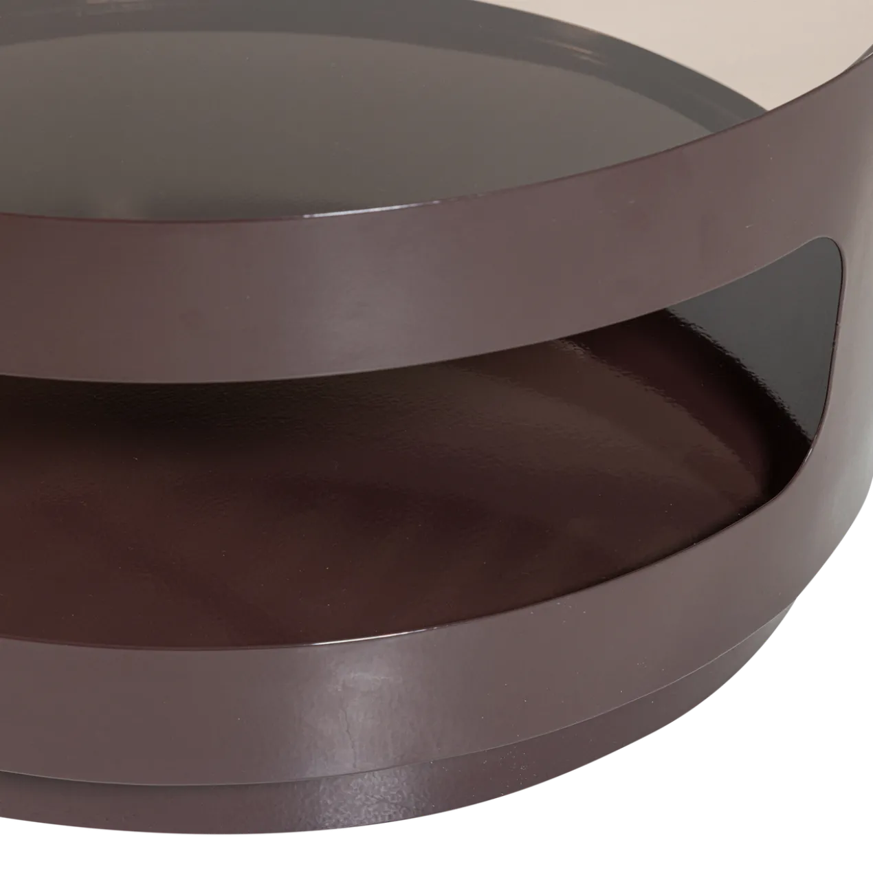 Sero salontafel metaal/glas bruin