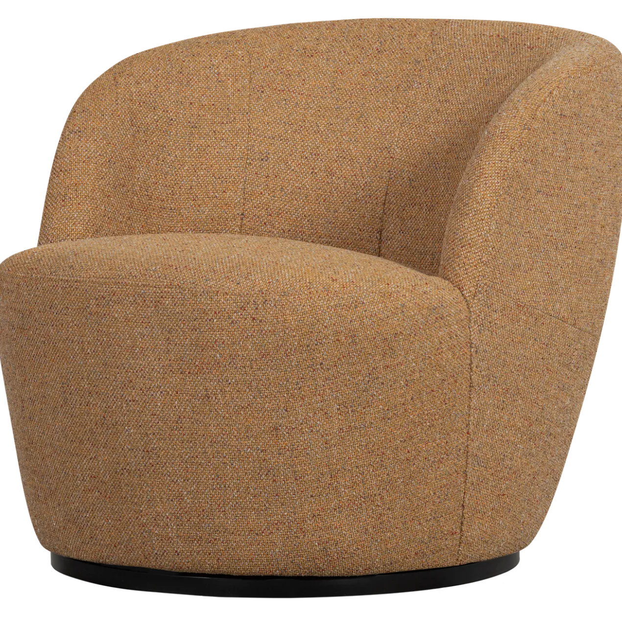 Serra draaifauteuil geweven stof curry melange