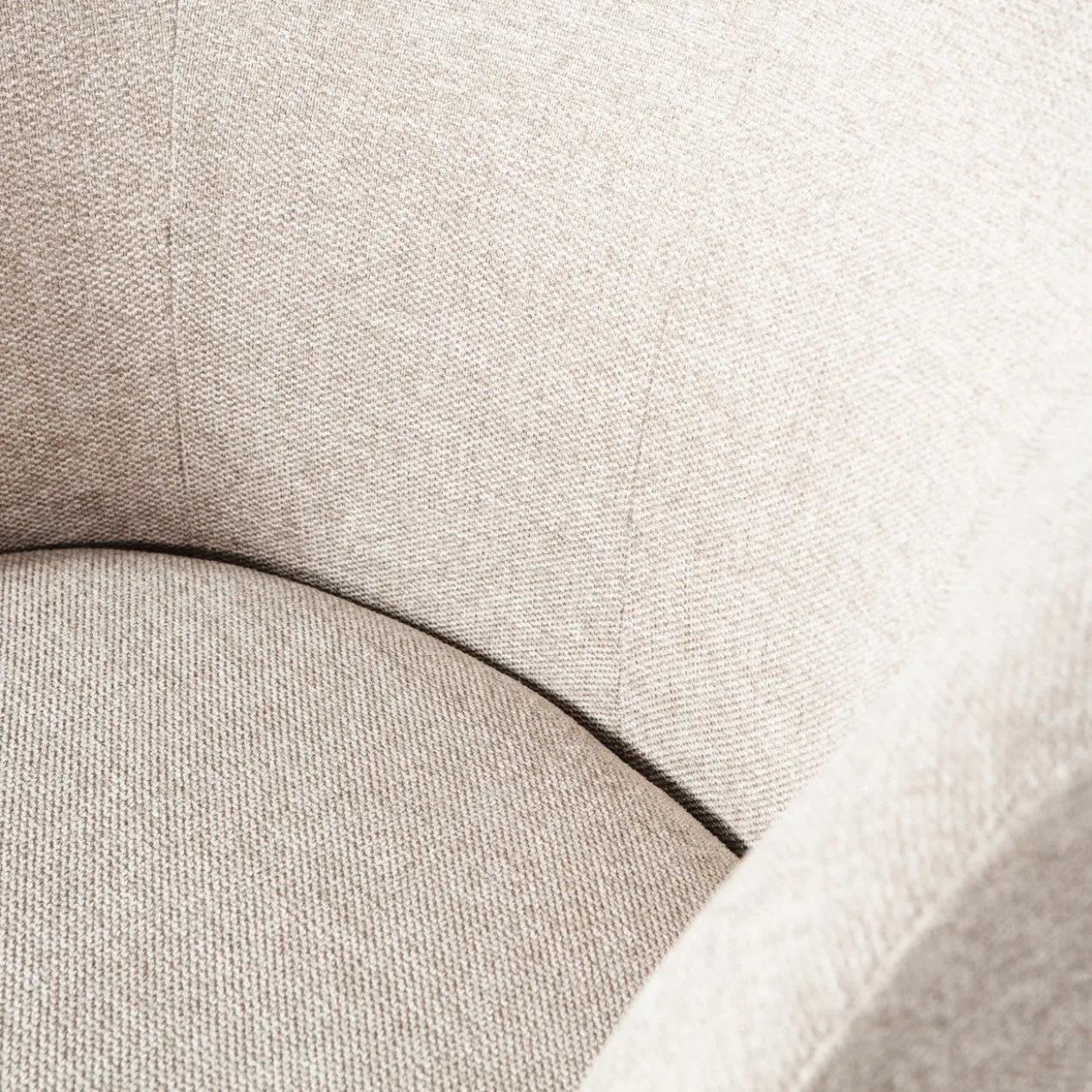 Serra draaifauteuil geweven stof off white