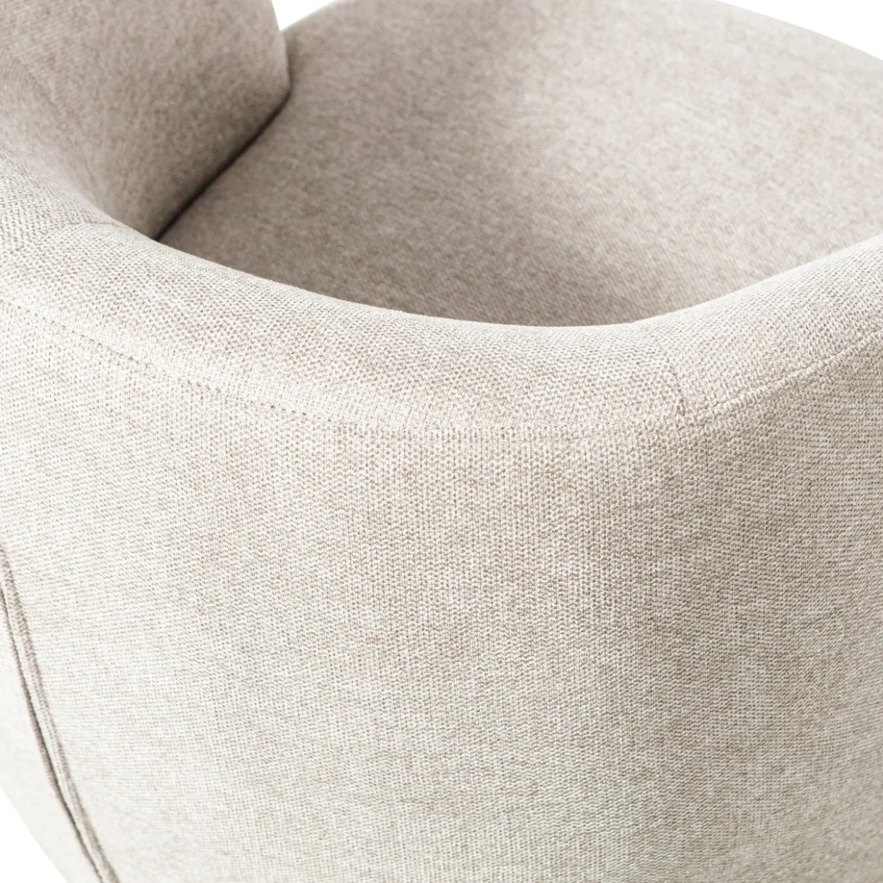 Serra draaifauteuil geweven stof off white