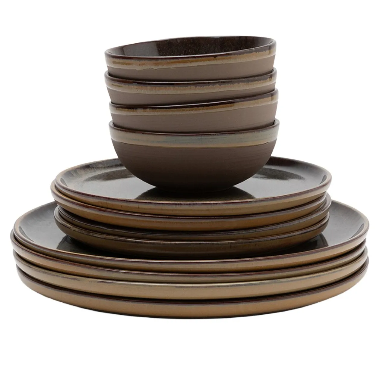 Servies Indi Grey - set van 12
