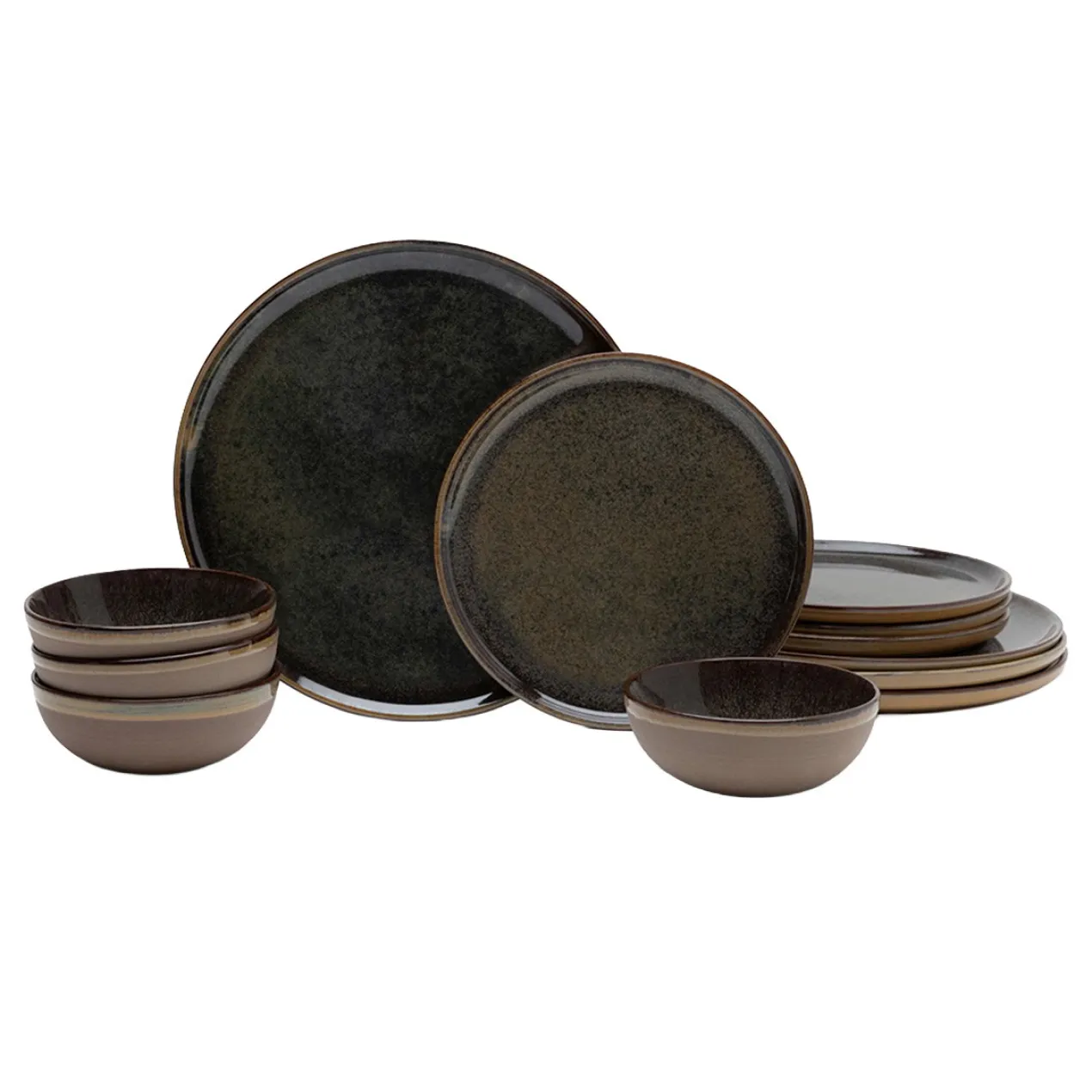 Servies Indi Grey - set van 12