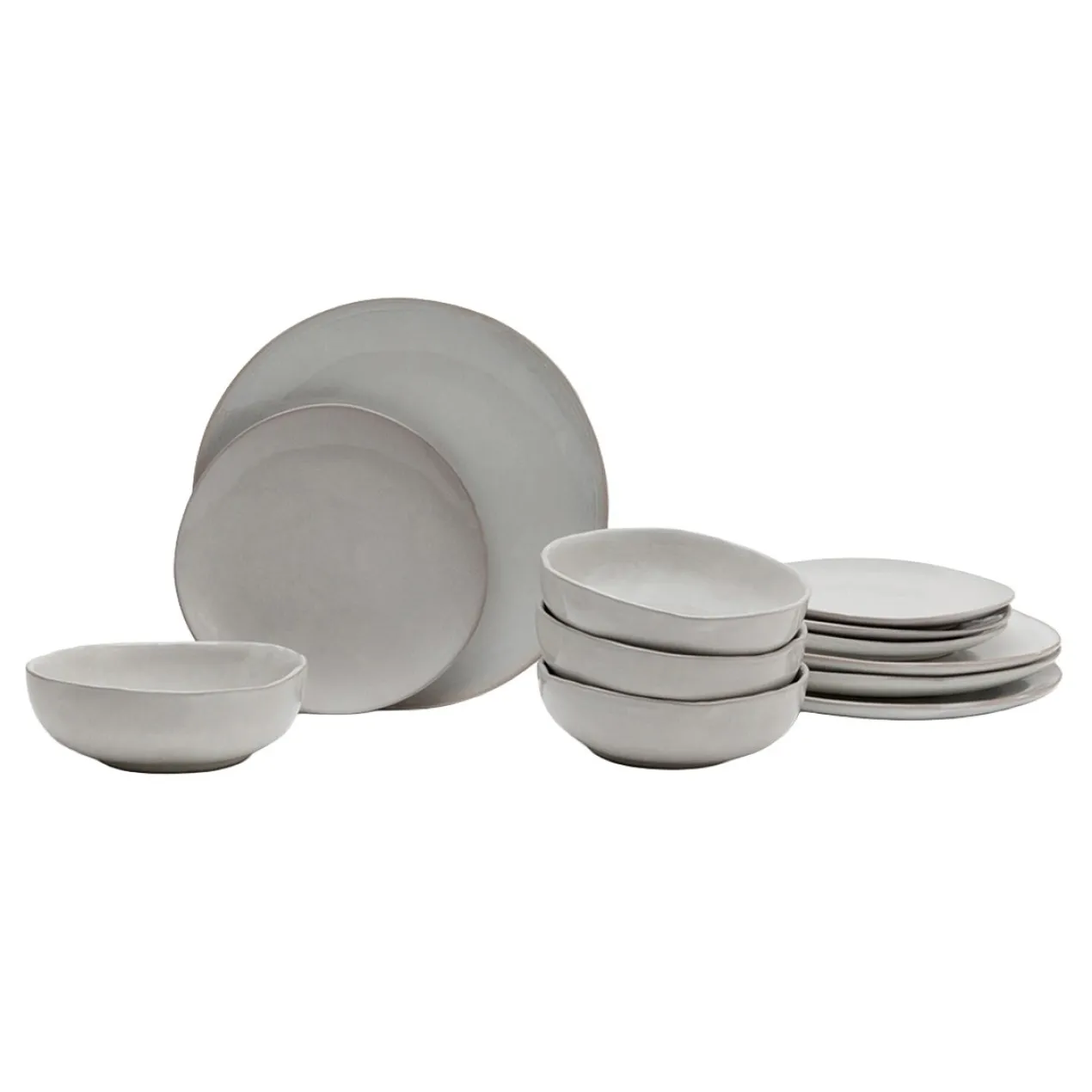 Servies La Mère off-white - set van 12