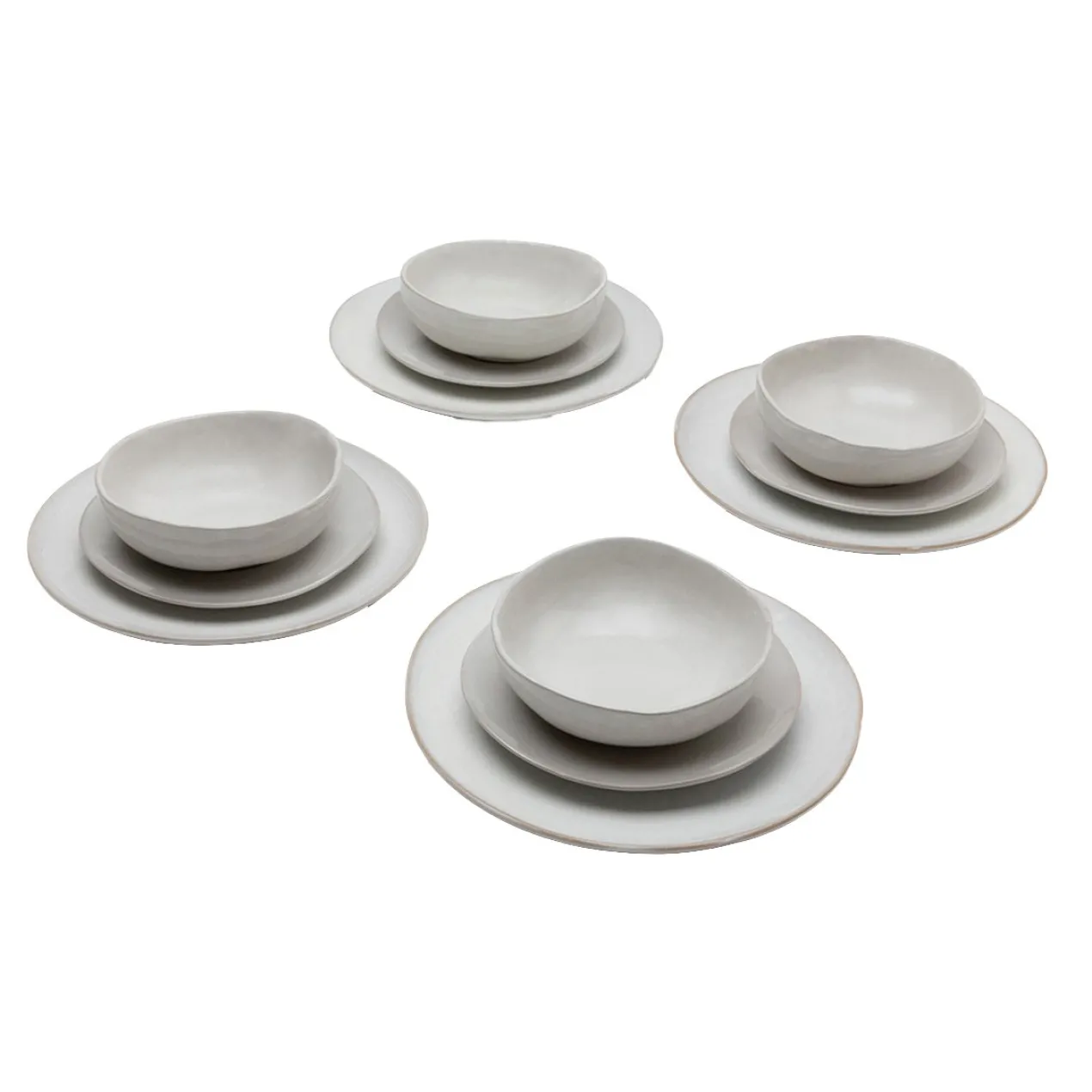 Servies La Mère off-white - set van 12