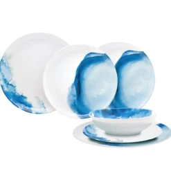 Servies Melamine deep sea - set van 12
