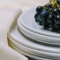 Servies Melamine granite pearl - set vans 12
